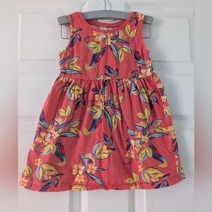 Old Navy Pink and Yellow Pleated Sundress